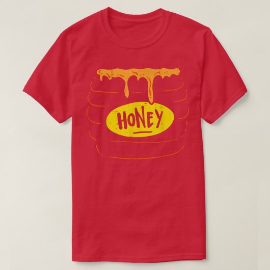 T-shirt Honey Jar Pot Costume Funny Sweet Halloween  (Design devant)