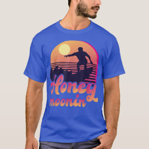 T-shirt Honey Moonin Beach Lune de miel juste marié mariée