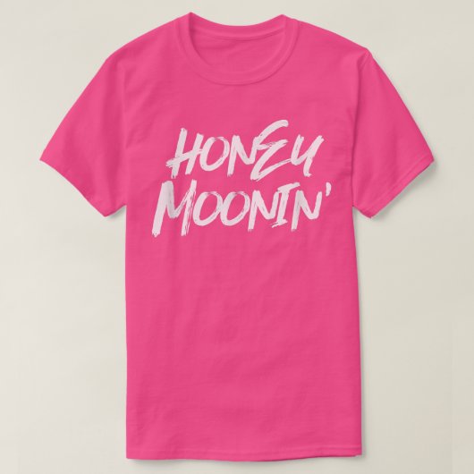 T-shirt Honey MooninCouples jumelés Cool Lune de miel Vaca (Design devant)