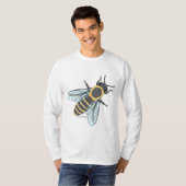 T-shirt Honeybee (blanc) - Chemise à manches longues pour  (Devant entier)