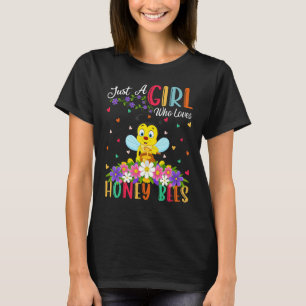 T-shirt Honeybee Juste Une Fille Qui Aime Les Abeilles De