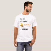 T-shirt Honeybee Raiser - Mangez Sleep Raise Honeybee Répé (Devant entier)