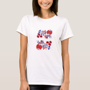 T-shirt, hongaars, borduurwerk t-shirt