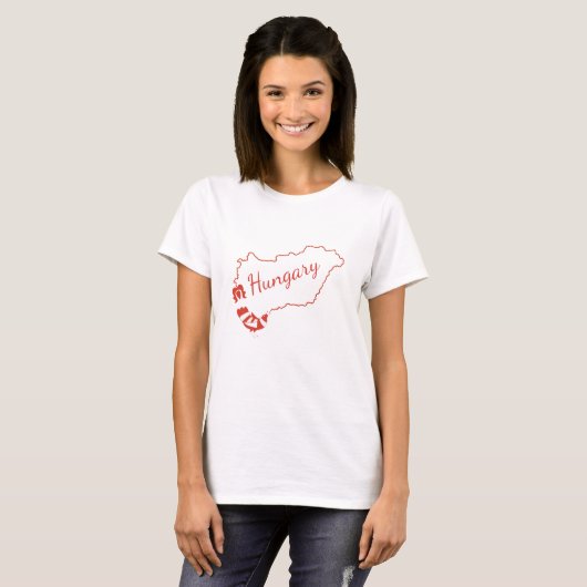T-shirt Hongrie d'art populaire hongrois (Devant entier)