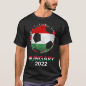 T-shirt Hongrie Drapeau 2022 Supporter l'équipe hongroise  (Devant)