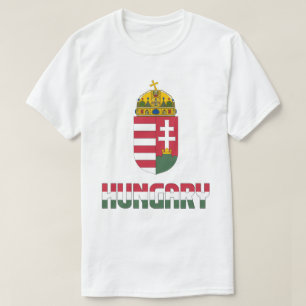 T-shirt Hongrie Drapeau et blason Patriotique