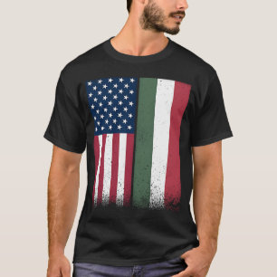 T-shirt Hongrie Hongrois drapeaux américains Fiers USA Hun