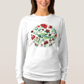 T-shirt Hongrois Main Libre Matyo Floral Folk (Devant)