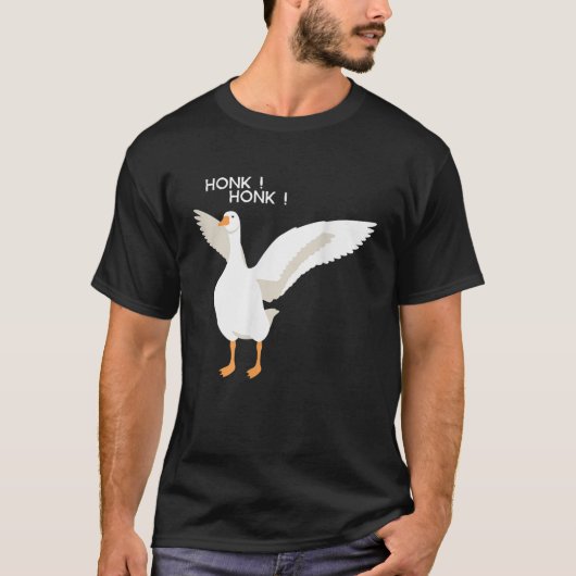 T-shirt Honk Goose Honk l'horrible oie (Devant)
