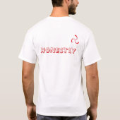 T-shirt HONNÊTEMENT marque/logo (Dos)