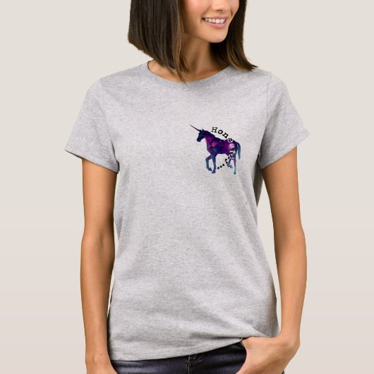 T-shirt Honnêtement pièce en t de licorne d'Aine (Devant)