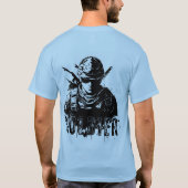 T-shirt Honneur. Courage. Engagement", "Défendre la libert (Dos)