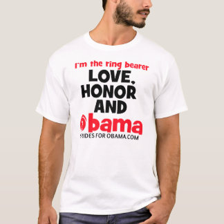 T-shirt Honneur d'amour et porte-parole démocrate d'Obama