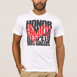 T-shirt Honneur  Familia  Répéter  Tête du Rooster de D