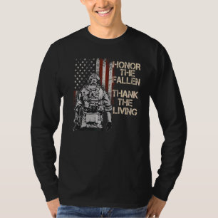T-shirt Honneur Le Fallen Merci Le Vivant American Flag Vi