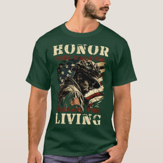 T-shirt Honneur Les Chute Merci Vivant