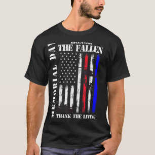 T-shirt Honneur Les Fallen Merci Vivant Memorial Day Fla
