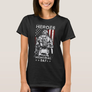 T-shirt Honneur Les Héros Fallen Soldier Memorial Day Vete