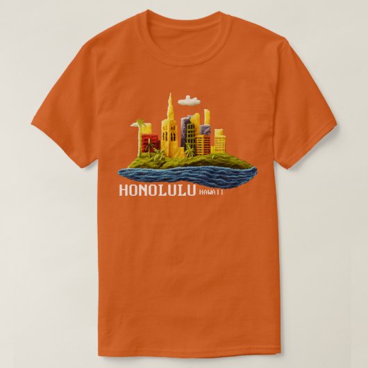 T-shirt Honolulu Hawaii (Design devant)