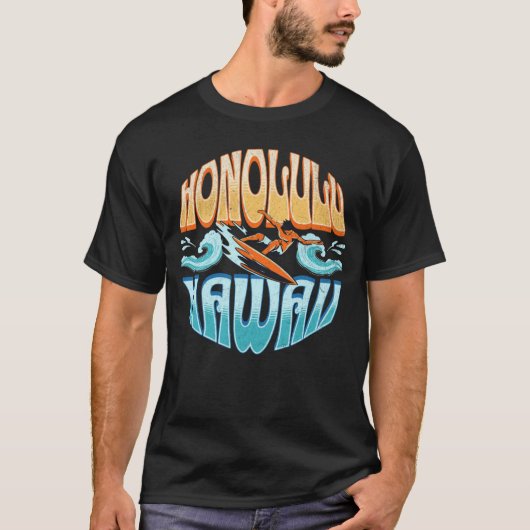 T-shirt Honolulu Hawaii (Devant)