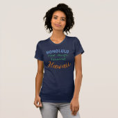 T-shirt Honolulu vintage Hawaii Mid-Pacific Travel (Devant entier)