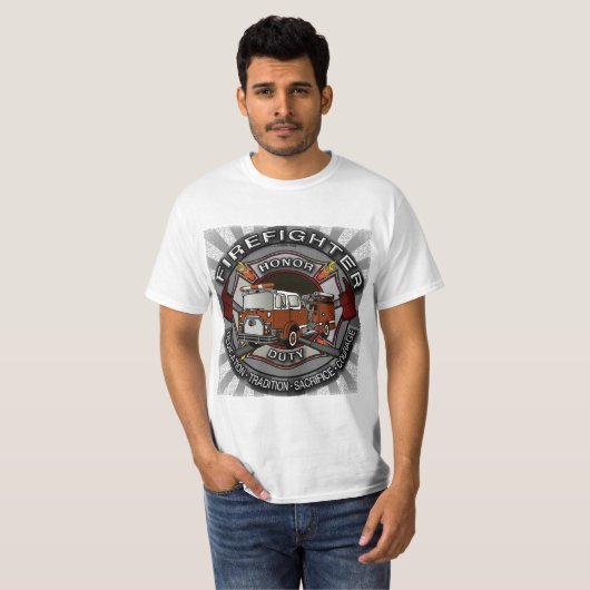 T-shirt Honor Firefighter (Devant entier)