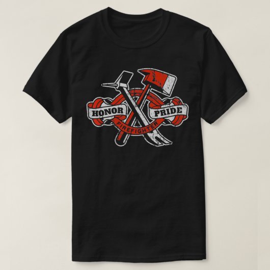 T-shirt Honor Pride Firefighter Ae Halligan Fireman Fire R (Design devant)