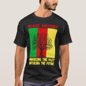 T-shirt Honoring Past Inspiring Future Black History Month (Devant)