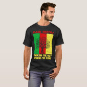 T-shirt Honoring Past Inspiring Future Black History Month (Devant entier)