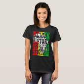 T-shirt Honoring Past Inspiring Future I Am Black History  (Devant entier)