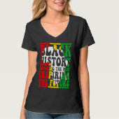 T-shirt Honoring Past Inspiring Future I Am Black History (Devant)