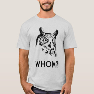 T-shirt Hoo qui qui hibou de grammaire