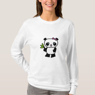 T-shirt Hoody des femmes d'ours panda