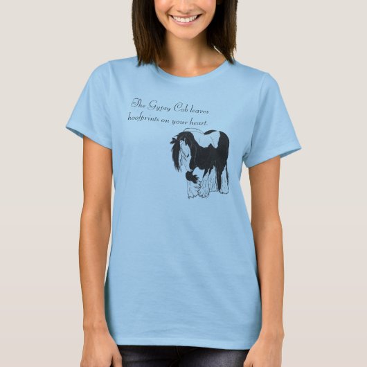 T-shirt Hoofprints sur votre coeur (Devant)