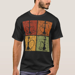 T-shirt hookah Shisha bar rétro shisha fumer l'eau gallo