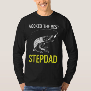 T-shirt Hooked The Best Stepdad Fishing Fête des pères