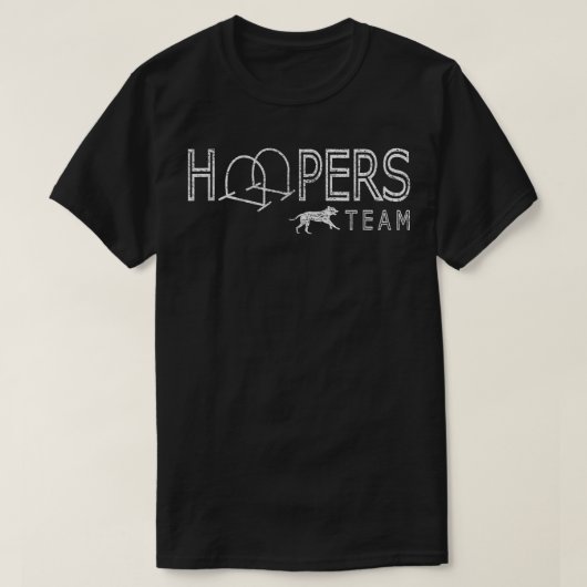 T-shirt Hoopers équipe agilité chien entraînement  (Design devant)