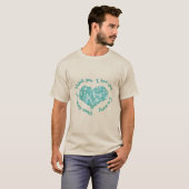 T-shirt Ho'oponopono en forme de coeur (Devant entier)