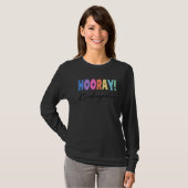 T-shirt Hooray Kindergarten Enseignant élémentaire Co (Devant entier)