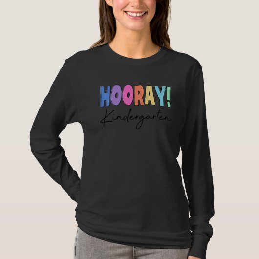 T-shirt Hooray Kindergarten Enseignant élémentaire Co (Devant)