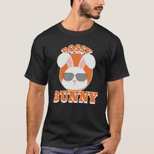 T-shirt Hop into Easter with the Bossy Bunny Easter festiv (Devant)