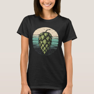T-shirt Hop Retro Tee Brasseur Dressage Bière artisanale F