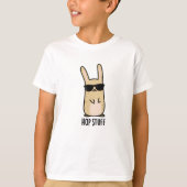 T-shirt Hop Stuff Funny Lapin Lapin Pun (Devant)