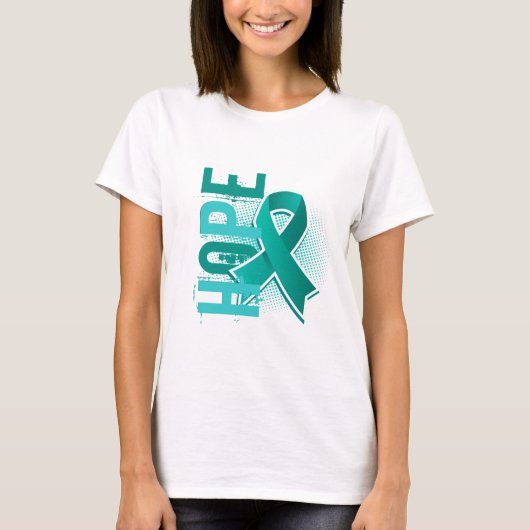 T-shirt Hope 2 Cancer de l'ovaire (Devant)