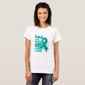 T-shirt Hope 2 Cancer de l'ovaire (Devant entier)