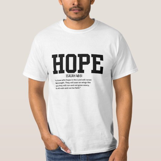 T-shirt Hope blk Mens (Devant)