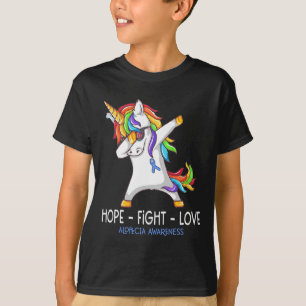 T-shirt Hope Fight Love Alopecia Awareness Support Alopeci