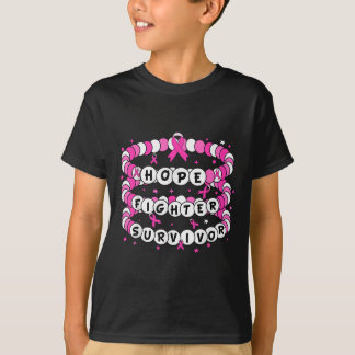 T-shirt Hope Fighter Survivor Pink Breast Cancer Friendshi
