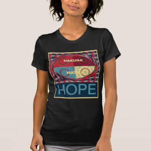 T-shirt Hope Hakunamatata Lovely Inspirational Edgy vecteu