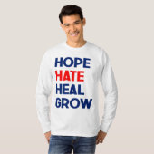 T-shirt Hope Hate Heal Grow, Kamala Harris Président 2024 (Devant entier)